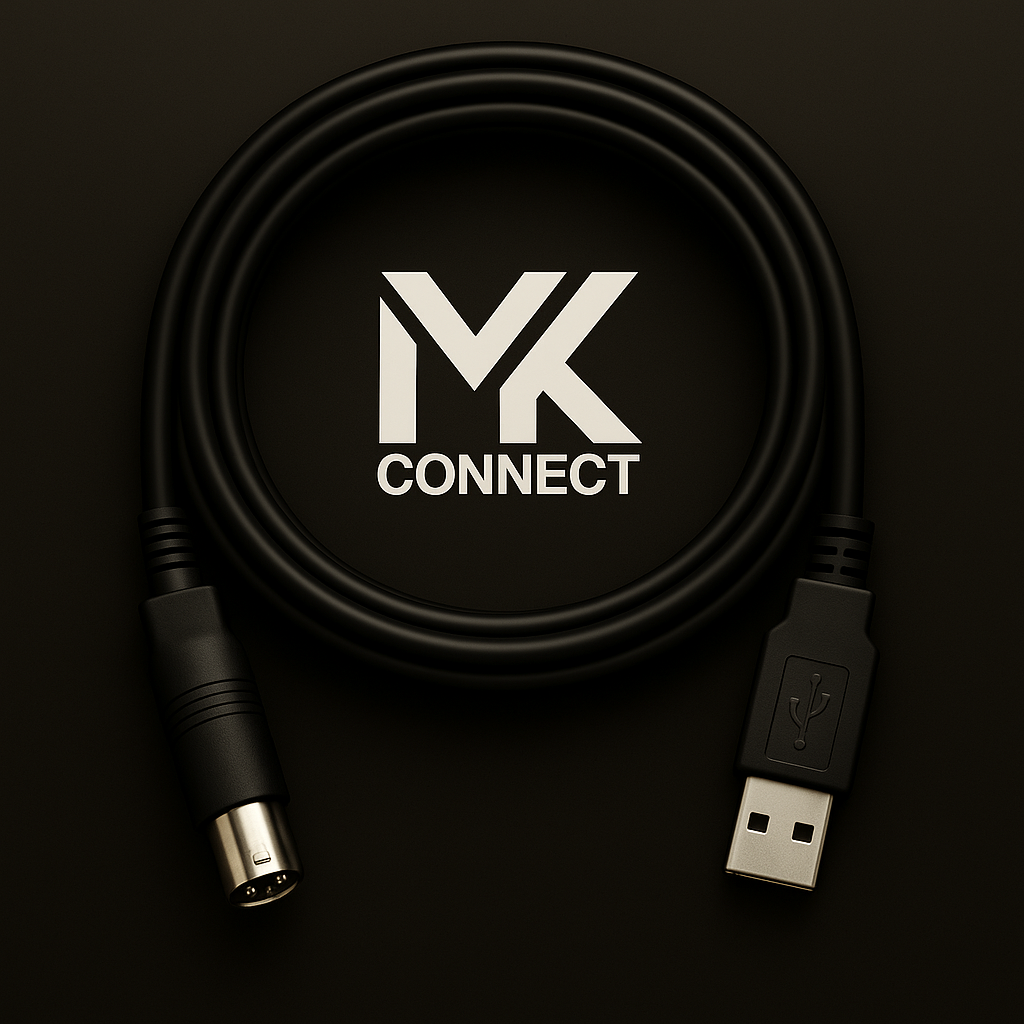 MK Connect Parametrierkabel mit USB-A &amp; runden 10-poligen MIS Stecker für TELENOT Complex-Serien