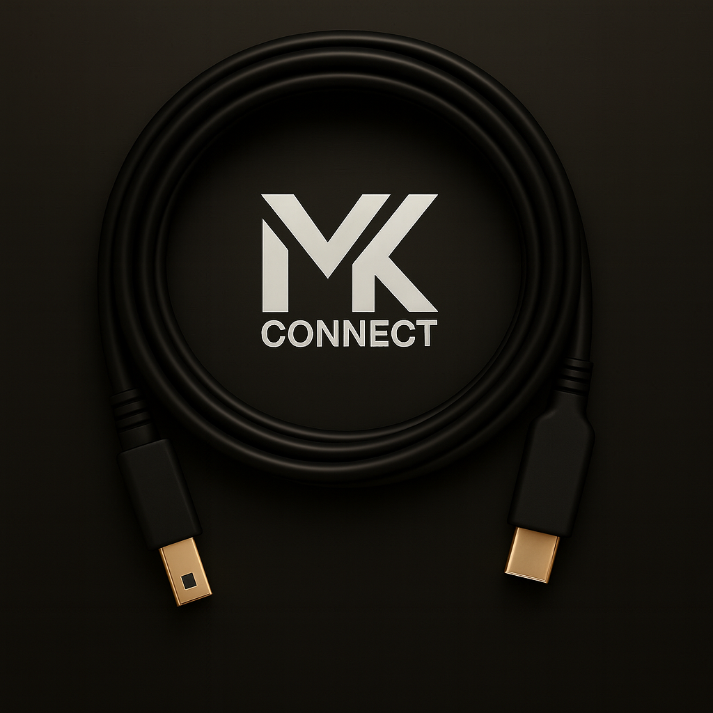 MK Connect Parametrierkabel mit USB-C &amp; USB-B Stecker für TELENOT Hiplex-Serien